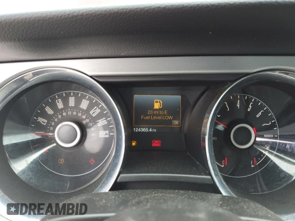 2014 Ford Mustang V6 with VIN 1ZVBP8AM7E5291365, listed as a Copart auction lot 49892495 with 124,365 mi miles and Salvage Title. Bid and sale history available at DreamBid. Image 9.