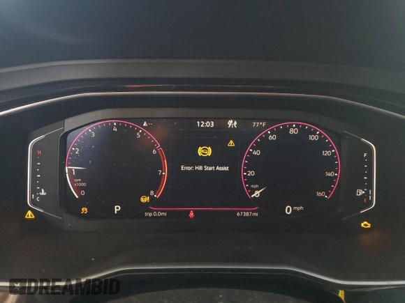 2021 Volkswagen Jetta SEL with VIN 3VWE57BU5MM030871, listed as a Copart auction lot 48423765 with 67,387 mi miles and Salvage title. Bid and sale history available at DreamBid. Image 9.