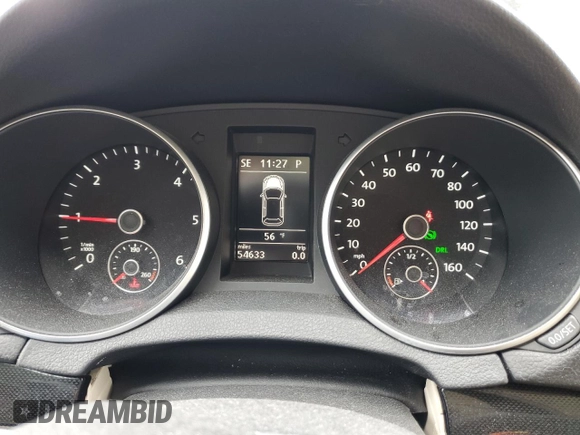 2012 Volkswagen Jetta TDI with VIN 3VWPL7AJ3CM639963, listed as a Copart auction lot 56574645 with 54,633 mi miles and Salvage title. Bid and sale history available at DreamBid. Image 9.