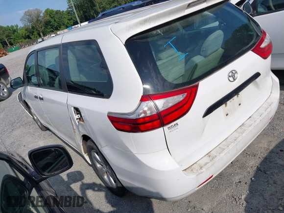 2017 Toyota Sienna L z VIN 5TDZZ3DC2HS791742, wystawiony jako IAAI lot #42254128 z przebiegiem 236 332 mil mil oraz . Historia ofert i sprzedaży dostępna na DreamBid. Obrazek 3.