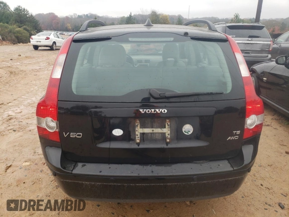 2007 Volvo V50 2.5L Turbo with VIN YV1MJ682672282158, listed as a Copart auction lot 81551624 with 113,044 mi miles and Salvage Title. Bid and sale history available at carsss.com. Image 6.