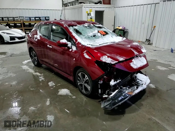 2021 Nissan LEAF SV Plus z VIN 1N4BZ1CV6MC554732, wystawiony jako Copart lot #86534494 z przebiegiem Nie podano mil oraz Szkoda całkowita • Salvage title. Historia ofert i sprzedaży dostępna na DreamBid. Obrazek 10.