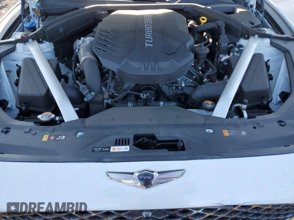 2023 Genesis G70 3.3T with VIN KMTG54TE4PU124582, listed as a Copart auction lot 82248474 with 16,644 mi miles and Salvage Title. Bid and sale history available at DreamBid. Image 11.