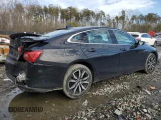 2024 Chevrolet Malibu RS with VIN 1G1ZG5ST2RF138164, listed as a Copart auction lot 43367865 with 21,415 mi miles and Salvage Title. Bid and sale history available at DreamBid. Image 3.