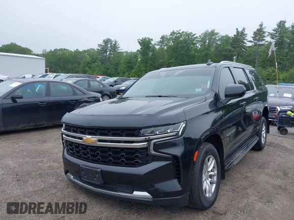 2023 Chevrolet Suburban LS with VIN 1GNSKBKD9PR154654, listed as a IAAI auction lot 42475123 with 131,529 mi miles and . Bid and sale history available at DreamBid. Image 2.