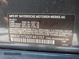 2013 BMW 3 Series 328i z VIN WBA3C1C59DF441157, wystawiony jako IAAI lot #42605980 z przebiegiem 151 701 mil mil oraz . Historia ofert i sprzedaży dostępna na DreamBid. Obrazek 9.