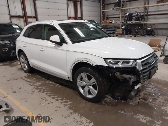 2018 Audi Q5 Premium Plus with VIN WA1BNAFY3J2236543, listed as a IAAI auction lot 41936777 with 86,994 mi miles. Bid and sale history available at carsss.com. Image 1.