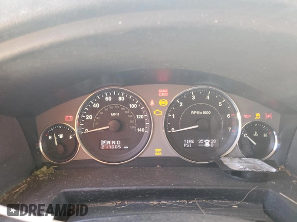 2008 Jeep Commander Limited с VIN 1J8HG58N68C210620, выставлен на аукционе Copart как лот 55267725 с пробегом 217 005 миль миль и Списание • Salvage title. История ставок и продаж доступна на DreamBid. Изображение 9.