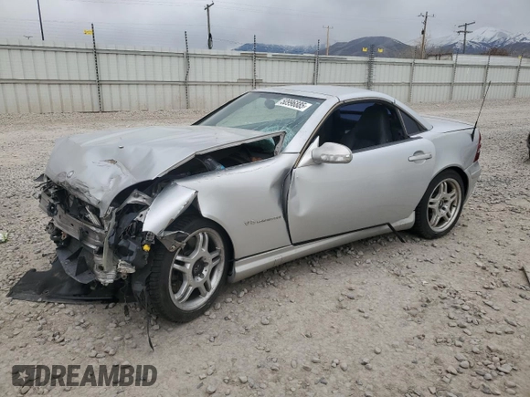 2003 Mercedes-Benz SLK with VIN WDBKK66F13F285485, listed as a Copart auction lot 50996885 with Not provided miles and Salvage title. Bid and sale history available at DreamBid. Image 1.