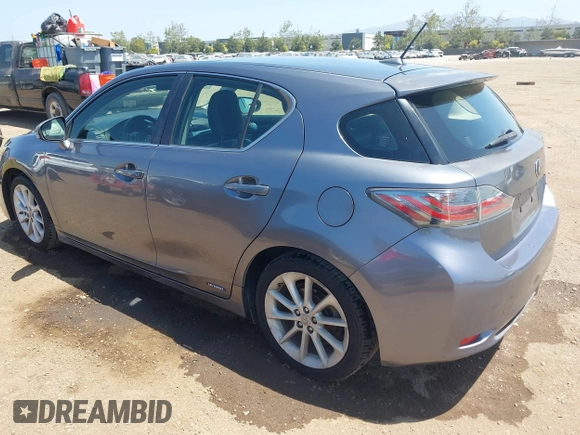 2013 Lexus CT 200h Hybrid with VIN JTHKD5BH6D2147686, listed as a IAAI auction lot 42117110 with 143,450 mi miles. Bid and sale history available at carsss.com. Image 3.