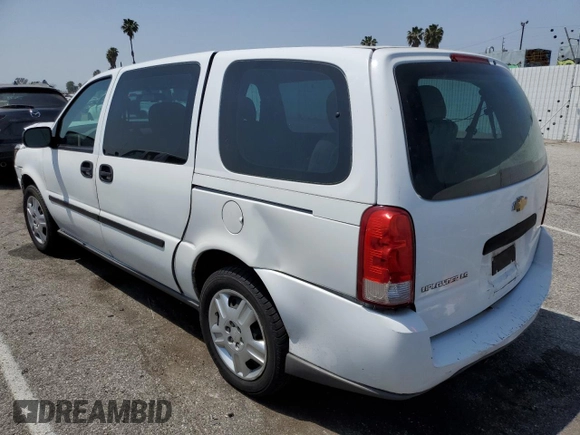 2008 Chevrolet Uplander LS with VIN 1GNDV23138D149954, listed as a Copart auction lot 53263374 with 166,198 mi miles and Non Repairable. Bid and sale history available at carsss.com. Image 2.