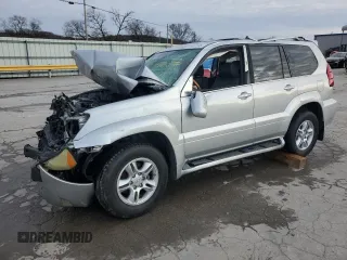2006 Lexus GX 470 with VIN JTJBT20X560108788, listed as a Copart auction lot 45952395 with 0 mi miles and Salvage Title. Bid and sale history available at carsss.com. Image 1.