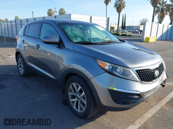 2015 Kia Sportage LX with VIN KNDPB3AC1F7767410, listed as a IAAI auction lot 41815807 with 128,222 mi miles and . Bid and sale history available at carsss.com. Image 1.