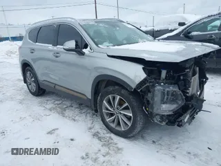 2020 Hyundai Santa Fe Limited with VIN 5NMS5CAD4LH278417, listed as a IAAI auction lot 41607170 with 40,683 mi miles. Bid and sale history available at carsss.com. Image 1.