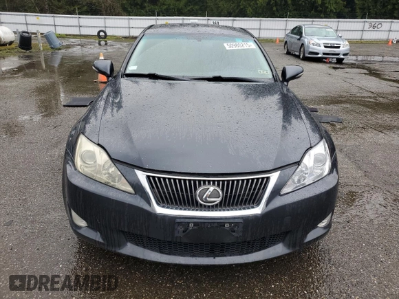 2009 Lexus IS 250 with VIN JTHBK262695100819, listed as a Copart auction lot 50980215 with 205,237 mi miles and Salvage Title. Bid and sale history available at DreamBid. Image 5.