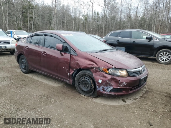 2012 Honda Civic EX-L with VIN 2HGFB2F97CH017465, listed as a Copart auction lot 52401685 with 178,359 mi miles and Clean Title. Bid and sale history available at DreamBid. Image 4.