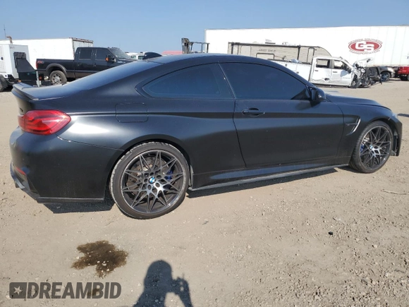 2018 BMW M4 with VIN WBS4Y9C5XJAA92487, listed as a Copart auction lot 68192164 with Not Provided miles and Salvage Title. Bid and sale history available at carsss.com. Image 3.