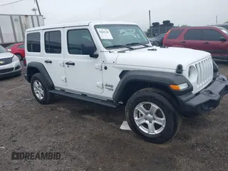 2021 Jeep Wrangler Unlimited Willys z VIN 1C4HJXDG9MW582361, wystawiony jako IAAI lot #42243238 z przebiegiem 78 692 mil mil oraz . Historia ofert i sprzedaży dostępna na DreamBid. Obrazek 1.