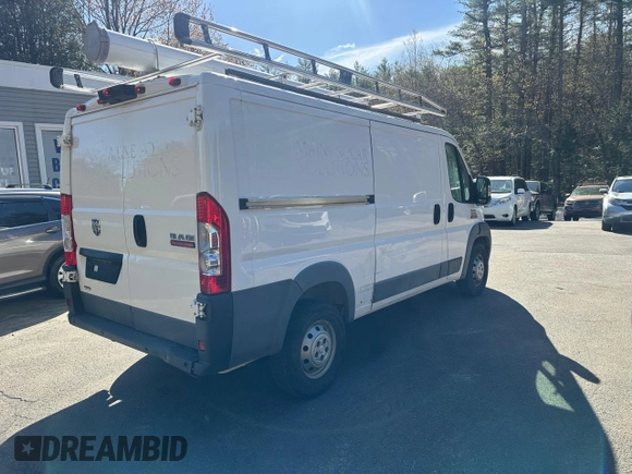 2018 Ram ProMaster Cargo with VIN 3C6TRVAG0JE148452, listed as a Copart auction lot 55467765 with 130,100 mi miles and Clean Title. Bid and sale history available at DreamBid. Image 4.