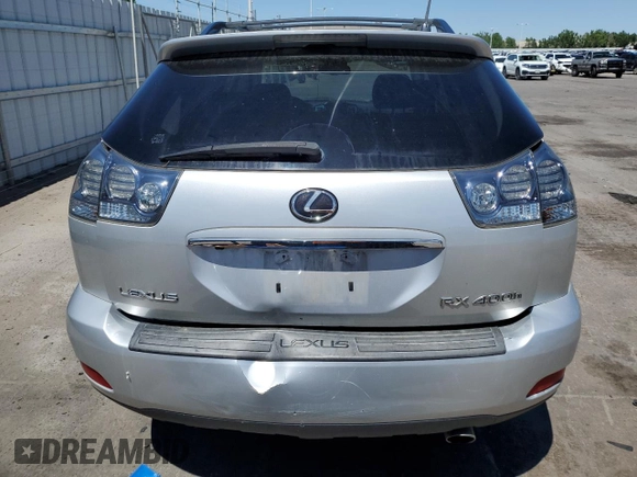2008 Lexus RX 400h with VIN JTJGW31U482005960, listed as a Copart auction lot 61951524 with Not Provided miles and Salvage Title. Bid and sale history available at DreamBid. Image 6.