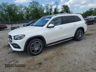 2021 Mercedes-Benz GLS 450 with VIN 4JGFF5KE4MA396704, listed as a Copart auction lot 55284015 with 22,181 mi miles and Salvage Title. Bid and sale history available at DreamBid. Image 1.