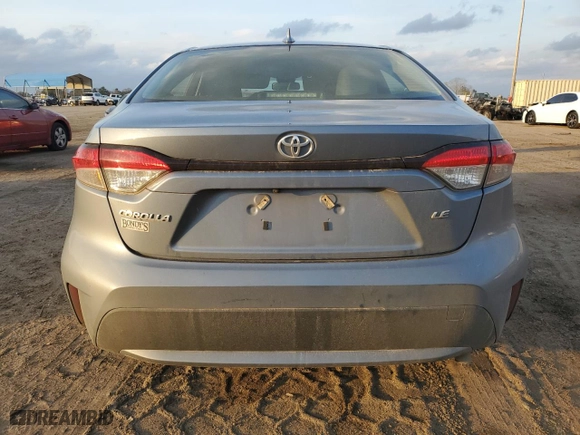2022 Toyota Corolla LE with VIN JTDEPMAE8N3002068, listed as a Copart auction lot 44921435 with 103,808 mi miles and Salvage Title. Bid and sale history available at carsss.com. Image 6.