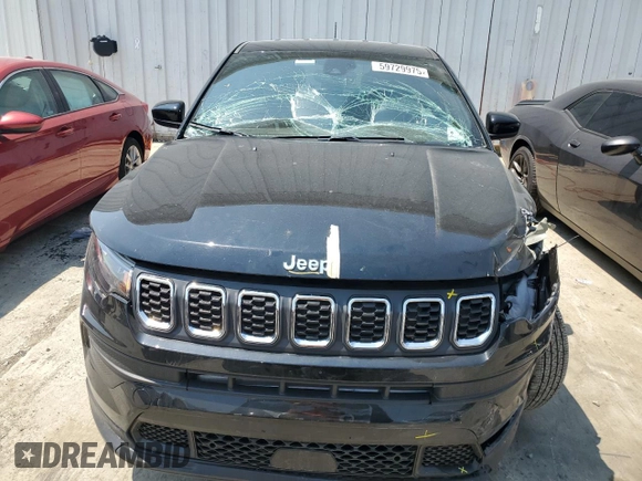 2024 Jeep Compass Sport with VIN 3C4NJDAN8RT173303, listed as a Copart auction lot 59729975 with 3,612 mi miles and Salvage title. Bid and sale history available at DreamBid. Image 5.