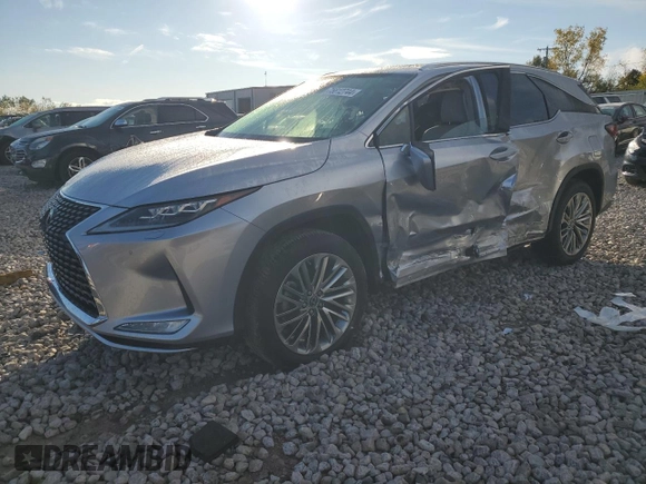 2022 Lexus RX with VIN JTJJGKFA2N2027883, listed as a Copart auction lot 75812744 with 21,664 mi miles and Salvage Title. Bid and sale history available at carsss.com. Image 1.