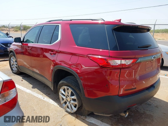 2021 Chevrolet Traverse LT with VIN 1GNERHKW9MJ117918, listed as a IAAI auction lot 42470808 with 77,535 mi miles and . Bid and sale history available at DreamBid. Image 3.