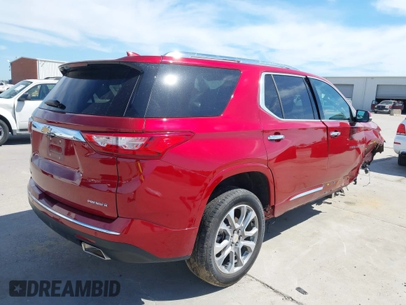 2020 Chevrolet Traverse Premier with VIN 1GNERKKW0LJ225601, listed as a IAAI auction lot 42308987 with 48,796 mi miles and . Bid and sale history available at DreamBid. Image 4.