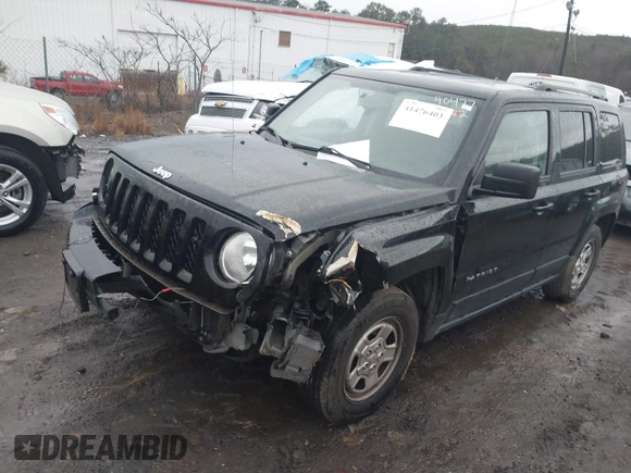 2017 Jeep Patriot Sport SE with VIN 1C4NJPBA7HD122716, listed as a IAAI auction lot 41476403 with 91,816 mi miles and . Bid and sale history available at DreamBid. Image 6.