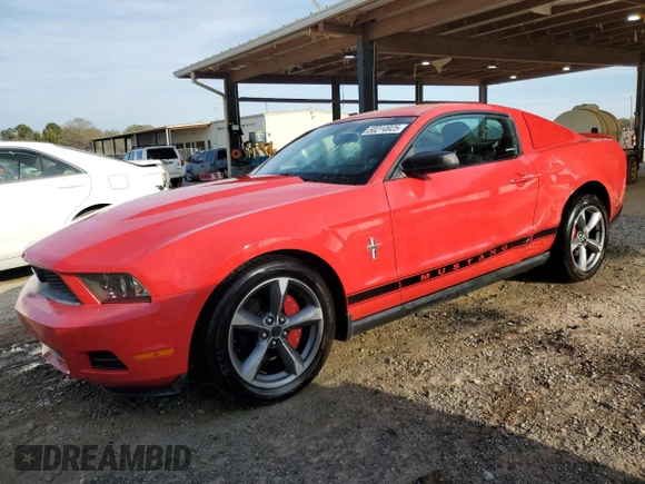 2010 Ford Mustang V6 with VIN 1ZVBP8AN4A5172398, listed as a Copart auction lot 50214925 with 113,094 mi miles and Salvage Title. Bid and sale history available at DreamBid. Image 1.