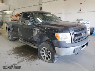 2013 Ford F-150 XL with VIN 1FTNF1EF8DKD28977, listed as a Copart auction lot 88027585 with 150,373 mi miles and Salvage Title. Bid and sale history available at carsss.com. Image 4.