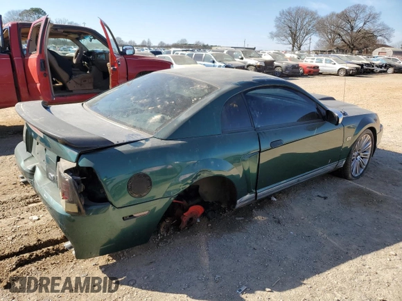 2000 Ford Mustang with VIN 1FAFP4043YF263744, listed as a Copart auction lot 46882165 with Not provided miles and Salvage title. Bid and sale history available at DreamBid. Image 3.