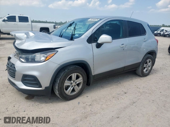 2020 Chevrolet Trax LS with VIN 3GNCJKSB0LL117242, listed as a Copart auction lot 59346525 with 106,347 mi miles and Salvage title. Bid and sale history available at DreamBid. Image 1.