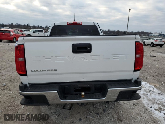 2021 Chevrolet Colorado 4WD Work Truck with VIN 1GCHTBEA7M1206343, listed as a Copart auction lot 82903544 with 17,331 mi miles and Salvage Title. Bid and sale history available at carsss.com. Image 6.