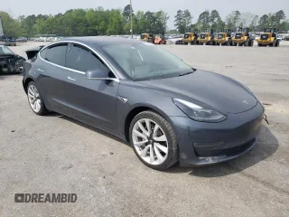 2018 Tesla Model 3 Long Range Battery with VIN 5YJ3E1EBXJF100415, listed as a Copart auction lot 53295825 with Not Provided miles and Salvage Title. Bid and sale history available at DreamBid. Image 4.