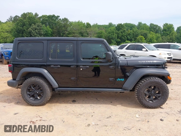 2020 Jeep Wrangler Unlimited Sport S with VIN 1C4HJXDN9LW218468, listed as a IAAI auction lot 42490190 with 114,542 mi miles and . Bid and sale history available at DreamBid. Image 13.