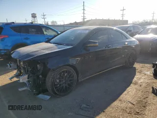 2018 Mercedes-Benz CLA with VIN WDDSJ5CB0JN668519, listed as a Copart auction lot 44824243 with 44,098 mi miles. Bid and sale history available at carsss.com. Image 1.