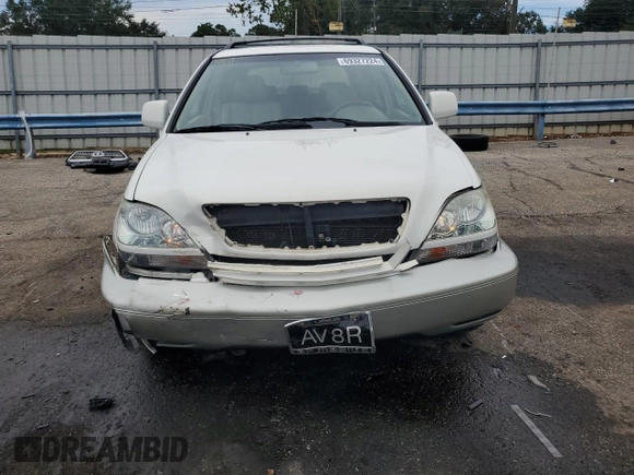 2001 Lexus RX 300 with VIN JTJGF10U910091368, listed as a Copart auction lot 69327224 with 151,106 mi miles and Salvage Title. Bid and sale history available at carsss.com. Image 5.