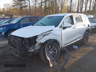 2019 Hyundai Santa Fe SE with VIN 5NMS2CAD6KH114027, listed as a IAAI auction lot 41874556 with 125,729 mi miles. Bid and sale history available at carsss.com. Image 2.