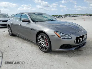 2018 Maserati Quattroporte S with VIN ZAM56YPA0J1281600, listed as a Copart auction lot 46681134 with 57,770 mi miles. Bid and sale history available at carsss.com. Image 4.