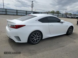 2015 Lexus RC 350 with VIN JTHSE5BC7F5000716, listed as a Copart auction lot 52376065 with 47,009 mi miles and Salvage Title. Bid and sale history available at carsss.com. Image 3.