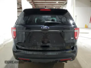 2016 Ford Utility Police Interceptor with VIN 1FM5K8AR0GGA20404, listed as a Copart auction lot 75205934 with 180,626 mi miles and Salvage Title. Bid and sale history available at carsss.com. Image 6.