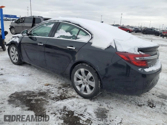 2014 Buick Regal Premium I with VIN 2G4GP5EX5E9242613, listed as a Copart auction lot 45985485 with 130,107 mi miles and Clean Title. Bid and sale history available at DreamBid. Image 2.