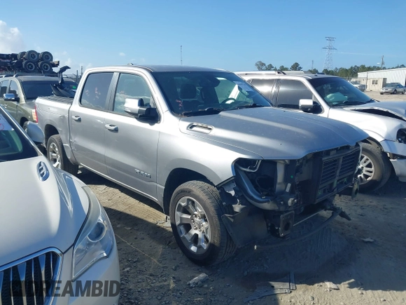 2019 Ram 1500 Big Horn with VIN 1C6RREFG9KN813705, listed as a IAAI auction lot 40697745 with 76,411 mi miles and . Bid and sale history available at DreamBid. Image 13.