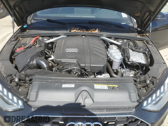 2023 Audi A4 S line Premium Plus with VIN WAUEAAF42PN003950, listed as a Copart auction lot 53140665 with 24,046 mi miles and Salvage Title. Bid and sale history available at DreamBid. Image 11.