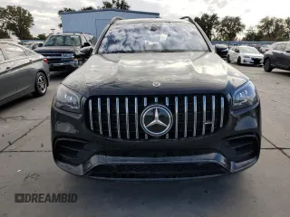 2021 Mercedes-Benz GLS 63 AMG with VIN 4JGFF8KEXMA308157, listed as a Copart auction lot 74989543 with 27,440 mi miles and . Bid and sale history available at DreamBid. Image 5.