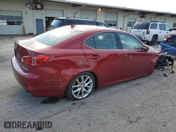 2011 Lexus IS 250 z VIN JTHCF5C25B5051696, wystawiony jako Copart lot #53704095 z przebiegiem 74 610 mil mil oraz Szkoda całkowita • Salvage title. Historia ofert i sprzedaży dostępna na DreamBid. Obrazek 3.