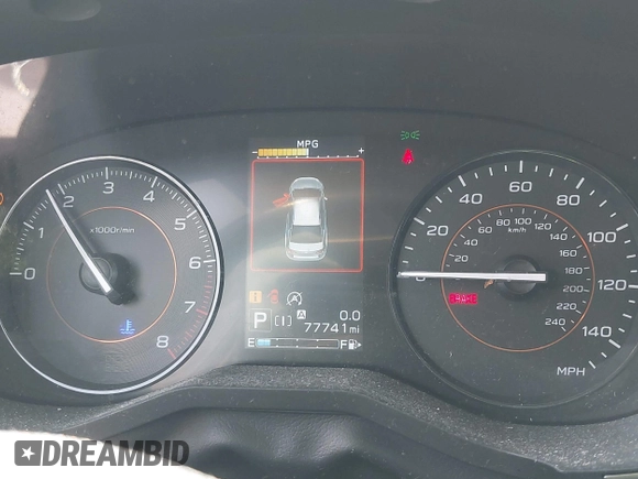 2020 Subaru Crosstrek Premium with VIN JF2GTAPC7L8254842, listed as a IAAI auction lot 42363999 with 77,741 mi miles and . Bid and sale history available at DreamBid. Image 7.